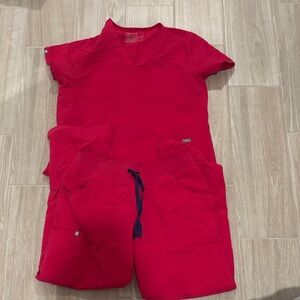 Figs Red Women Jeans